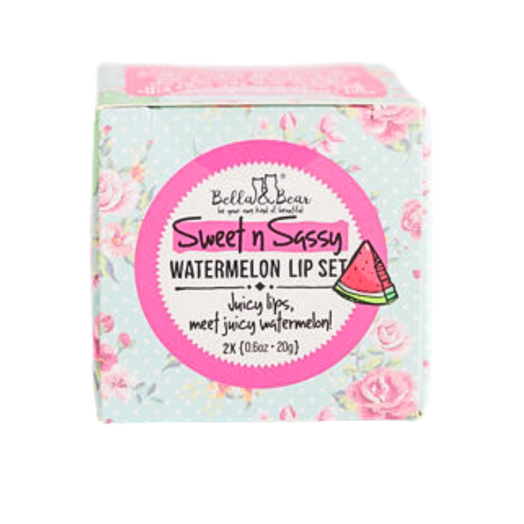 Sweet 'n' Sassy Watermelon Lip Set | Lip Scrub & Lip Butter