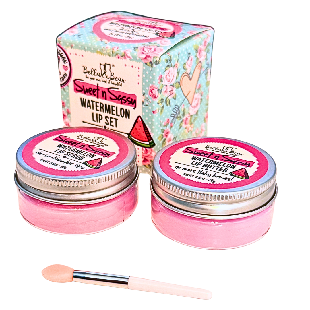 Sweet 'n' Sassy Watermelon Lip Set | Lip Scrub & Lip Butter