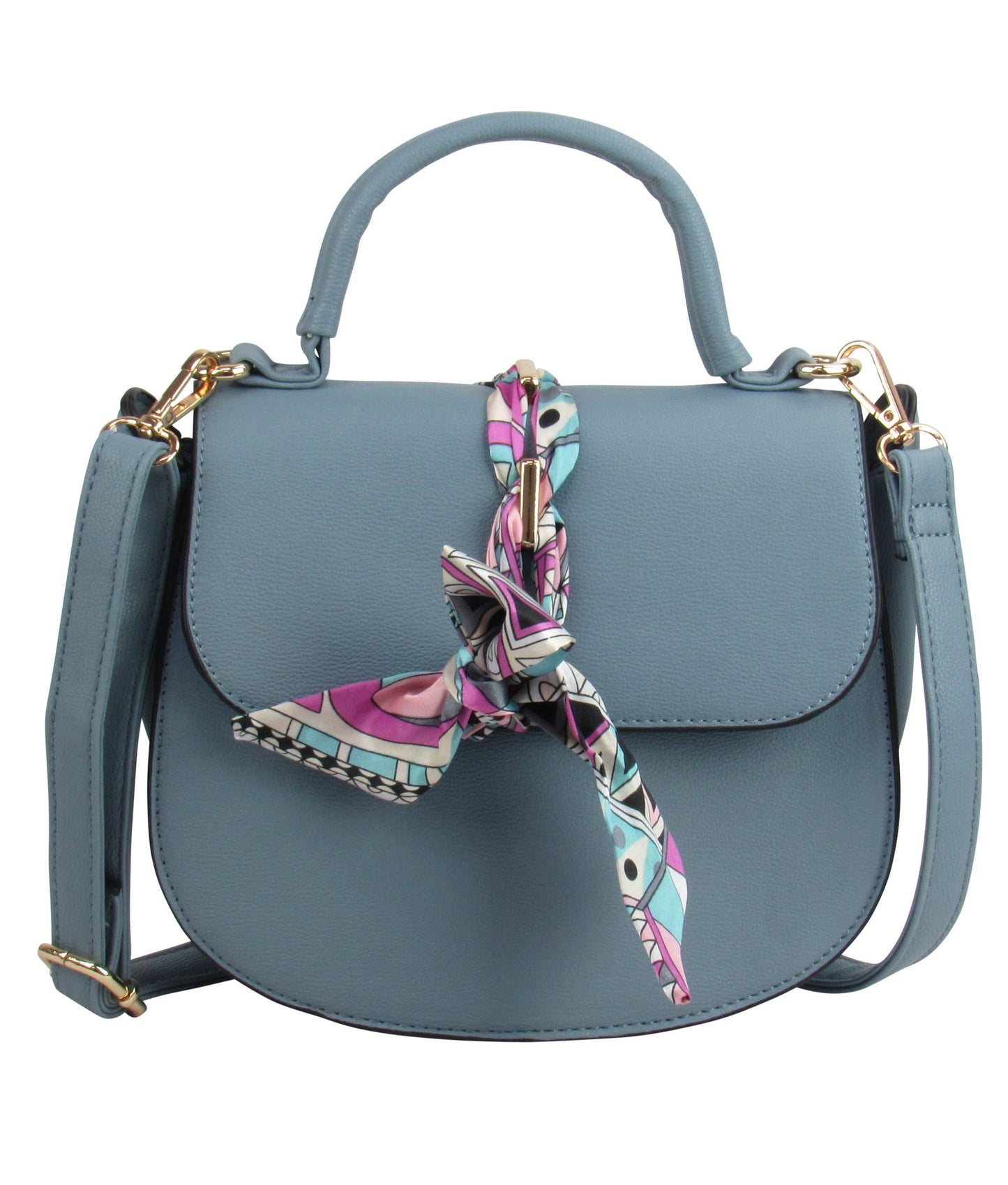 Scarf Flap Crossbody Bag