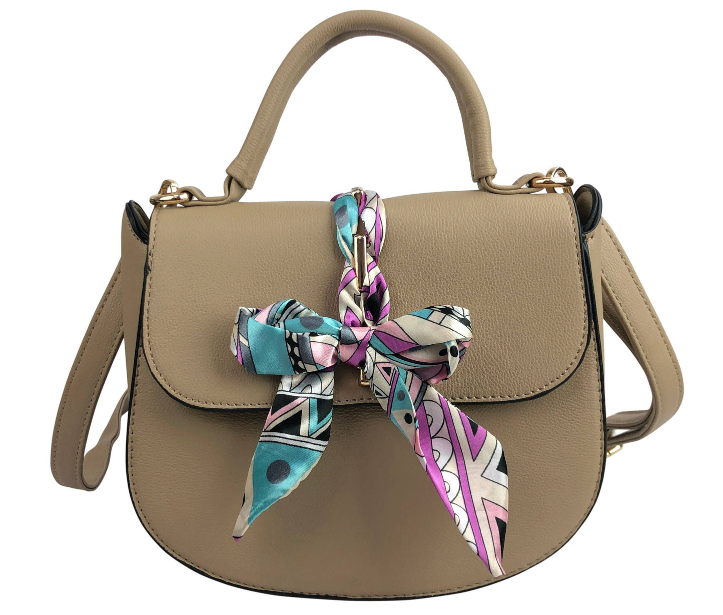 Scarf Flap Crossbody Bag