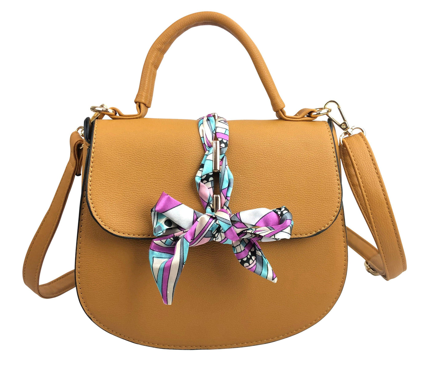 Scarf Flap Crossbody Bag