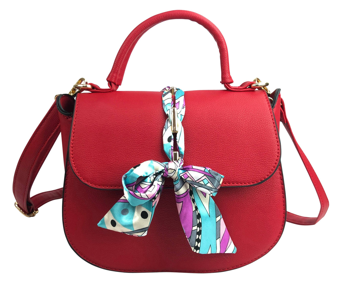 Scarf Flap Crossbody Bag