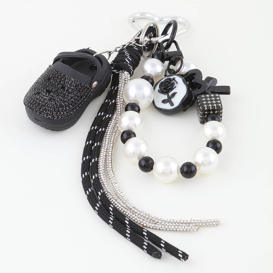 Vintage Heart Croc Bag Charm