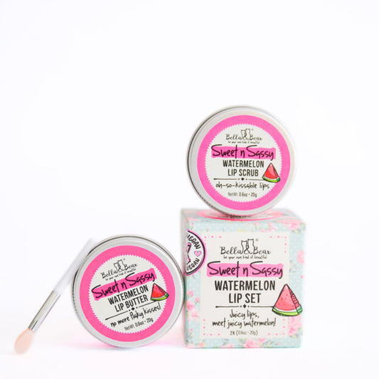 Sweet 'n' Sassy Watermelon Lip Set | Lip Scrub & Lip Butter