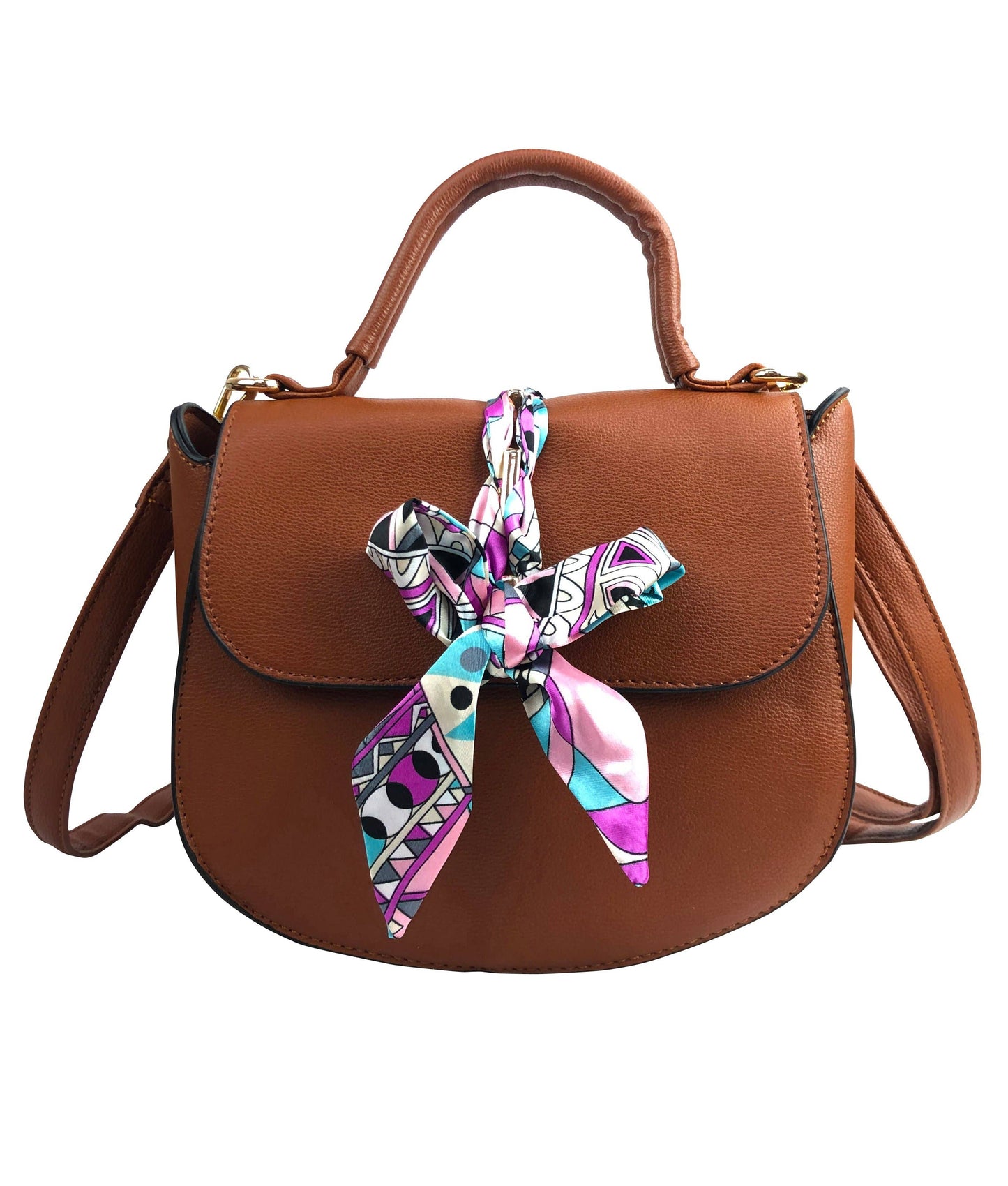 Scarf Flap Crossbody Bag