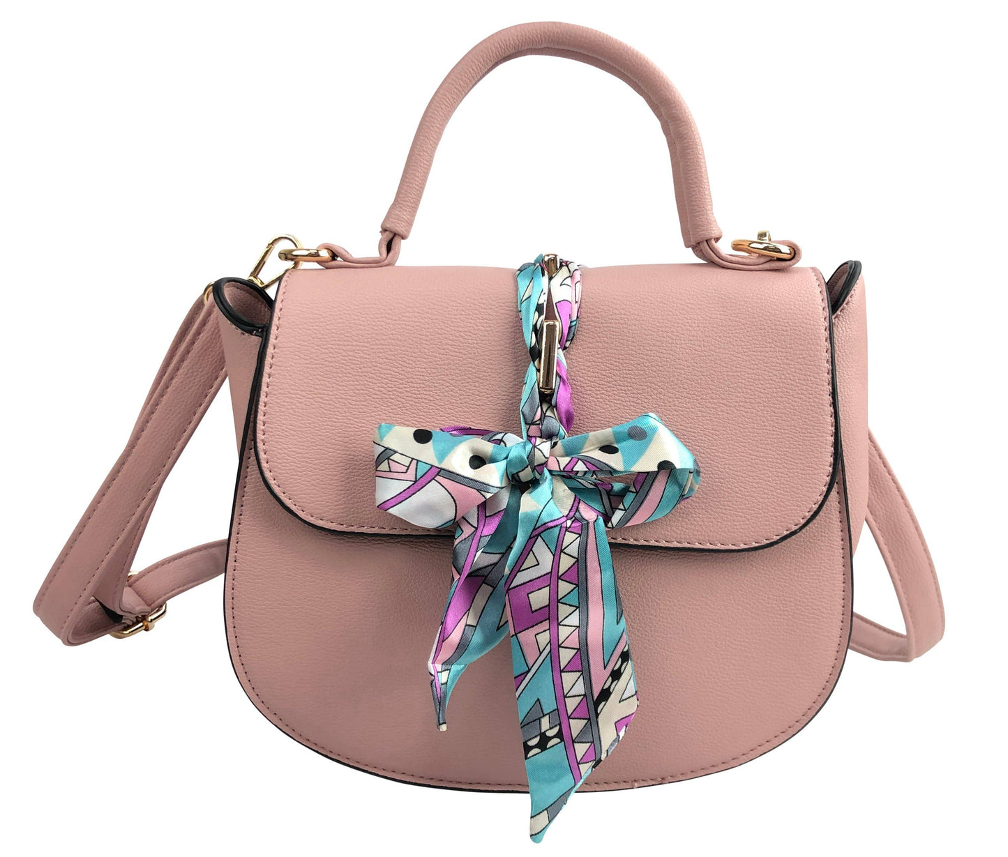 Scarf Flap Crossbody Bag