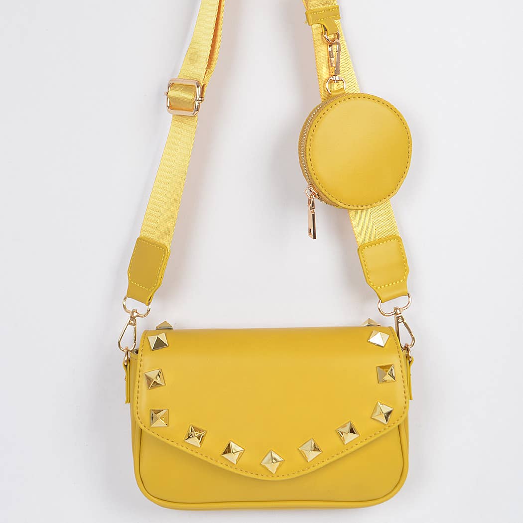 Medium Stud Bag W/Air Pod Purse