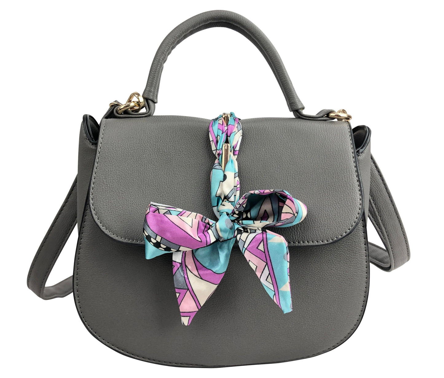Scarf Flap Crossbody Bag