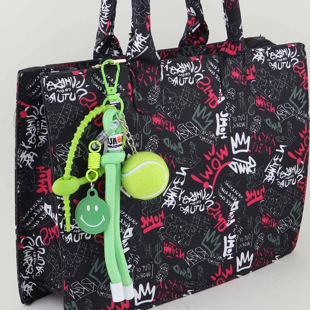 Tennis Fun Bag Charm