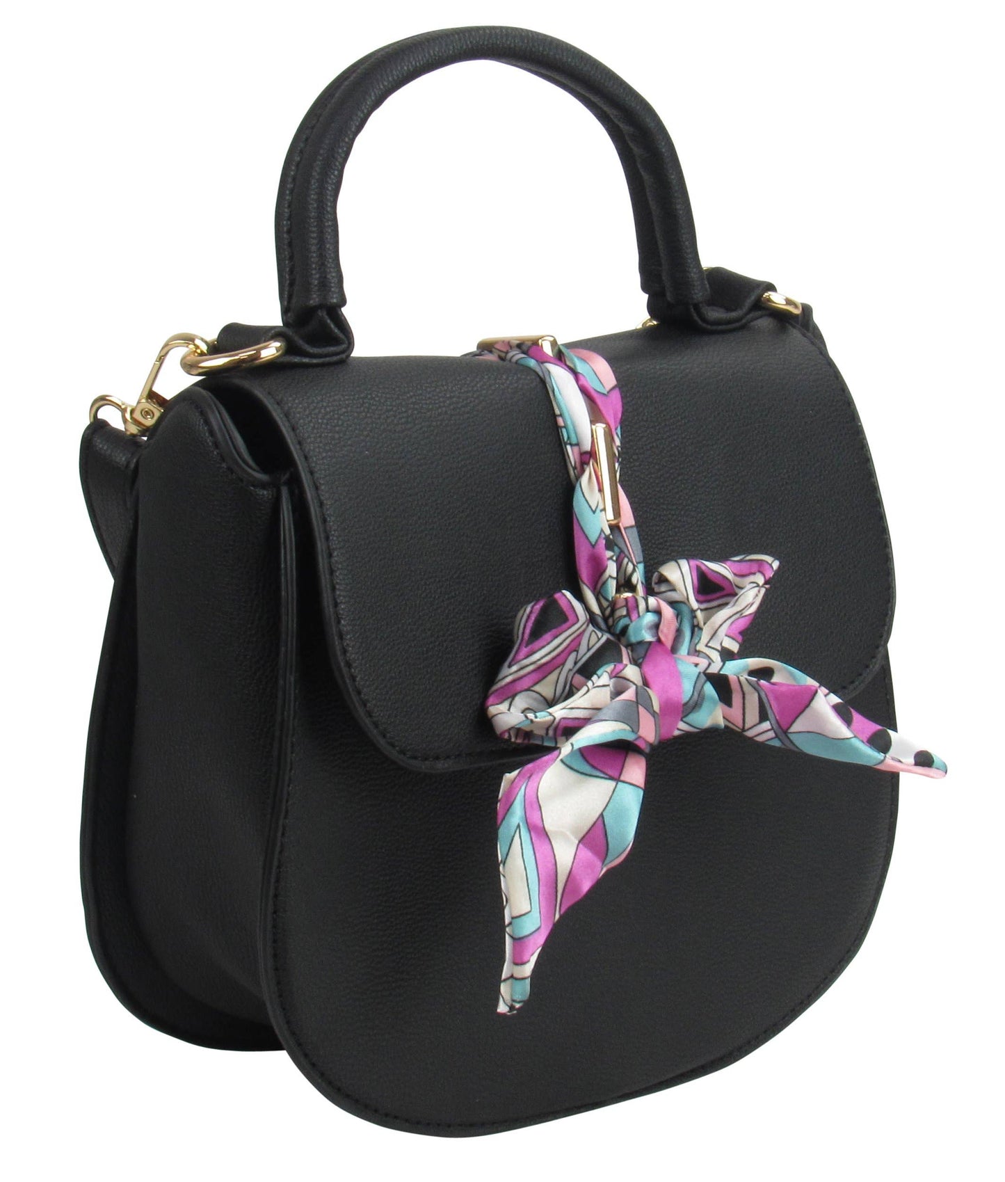 Scarf Flap Crossbody Bag