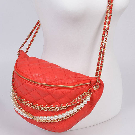 Multi Layered Straps Crossbody Bag