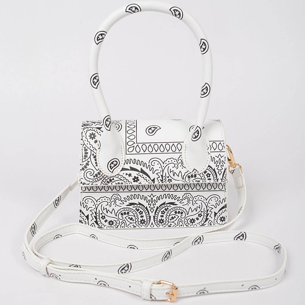 Bandana Single Handle Flap Crossbody Bag