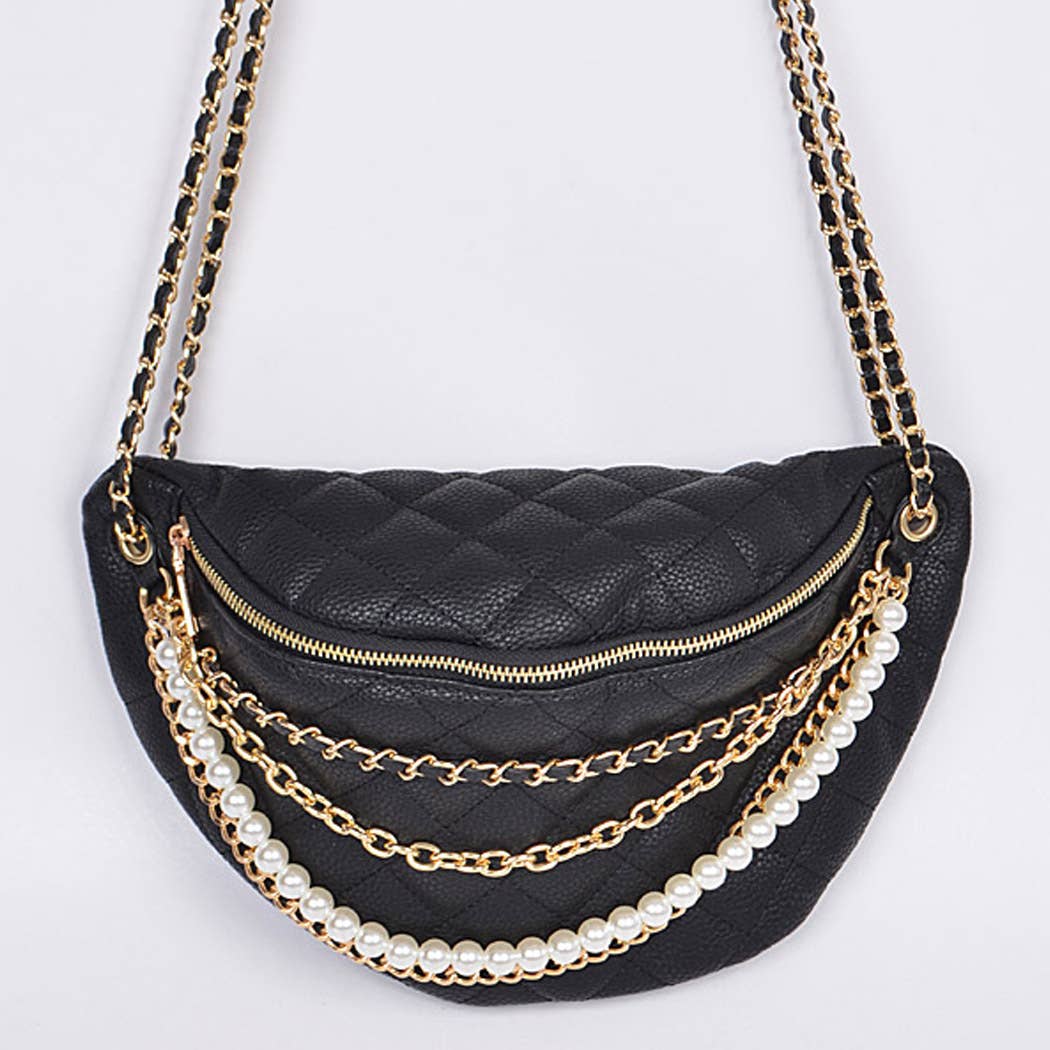 Multi Layered Straps Crossbody Bag