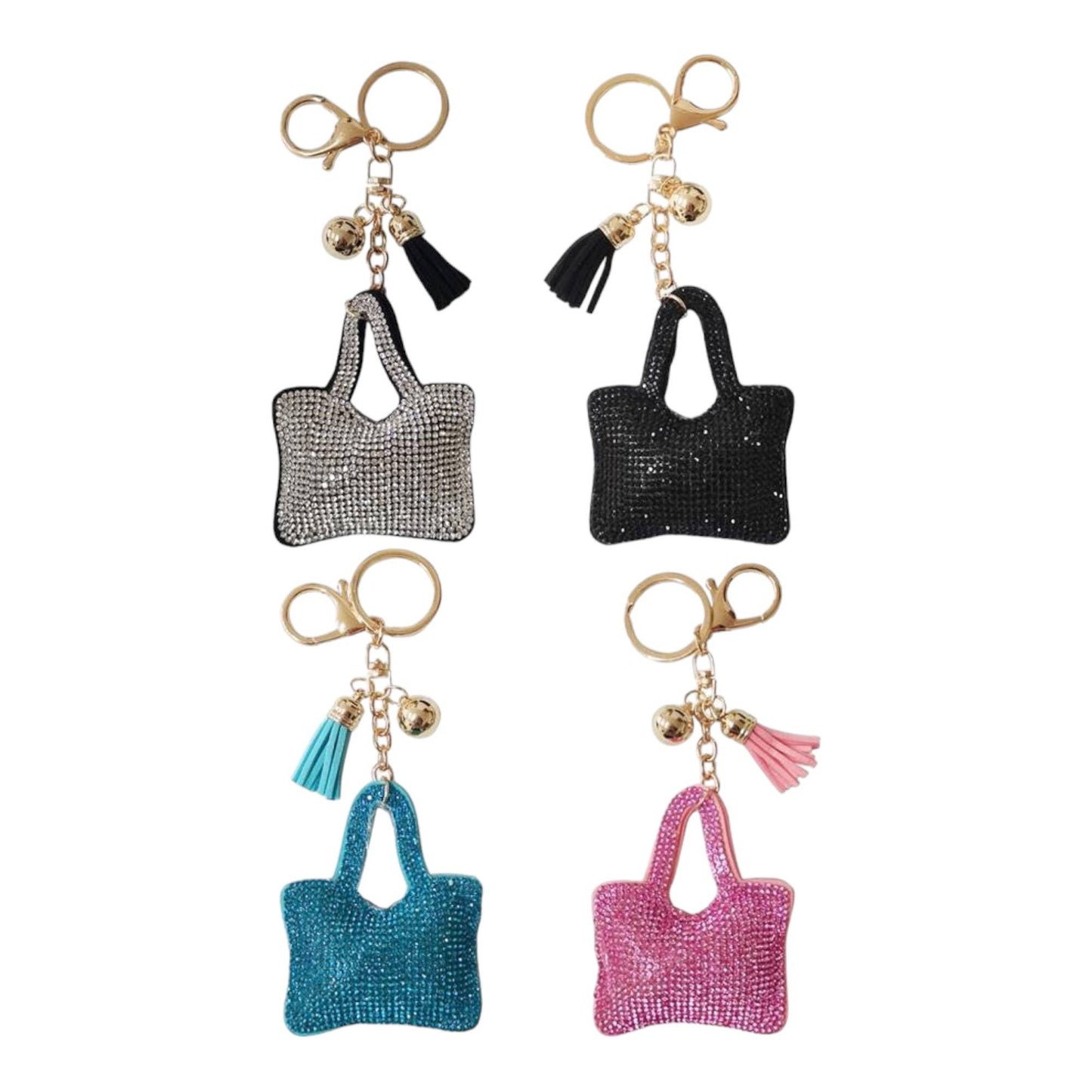 Rhinestone Purse Key Chain
