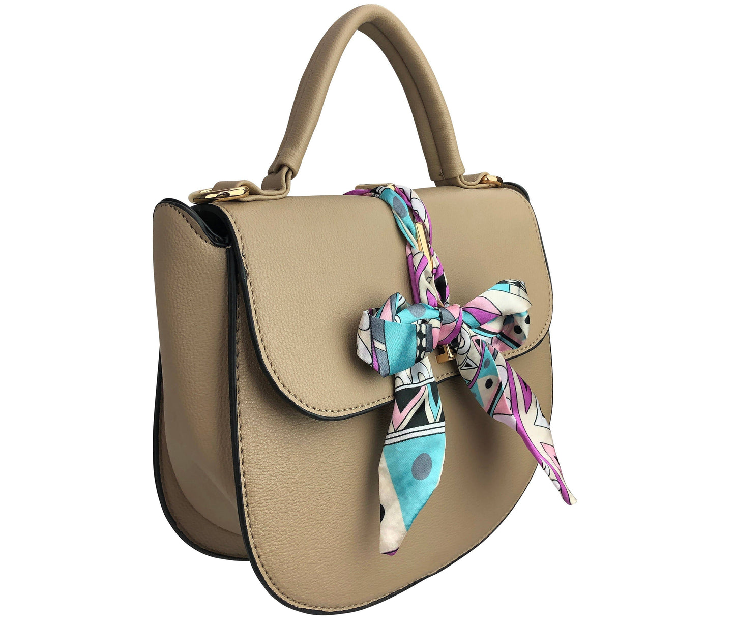 Scarf Flap Crossbody Bag
