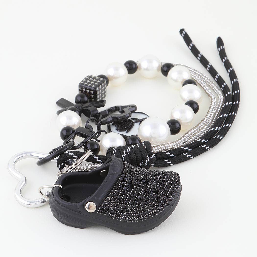 Vintage Heart Croc Bag Charm