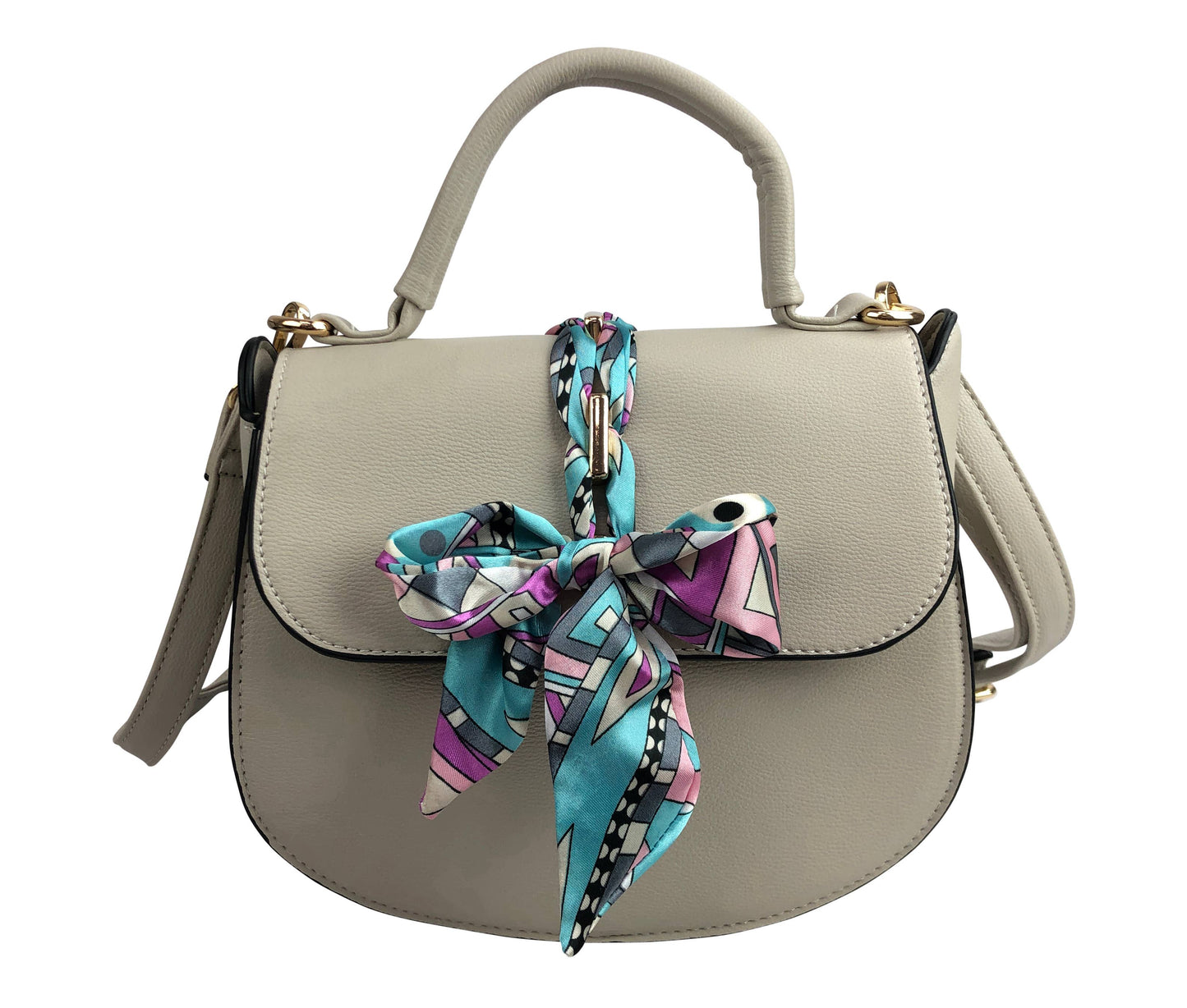 Scarf Flap Crossbody Bag
