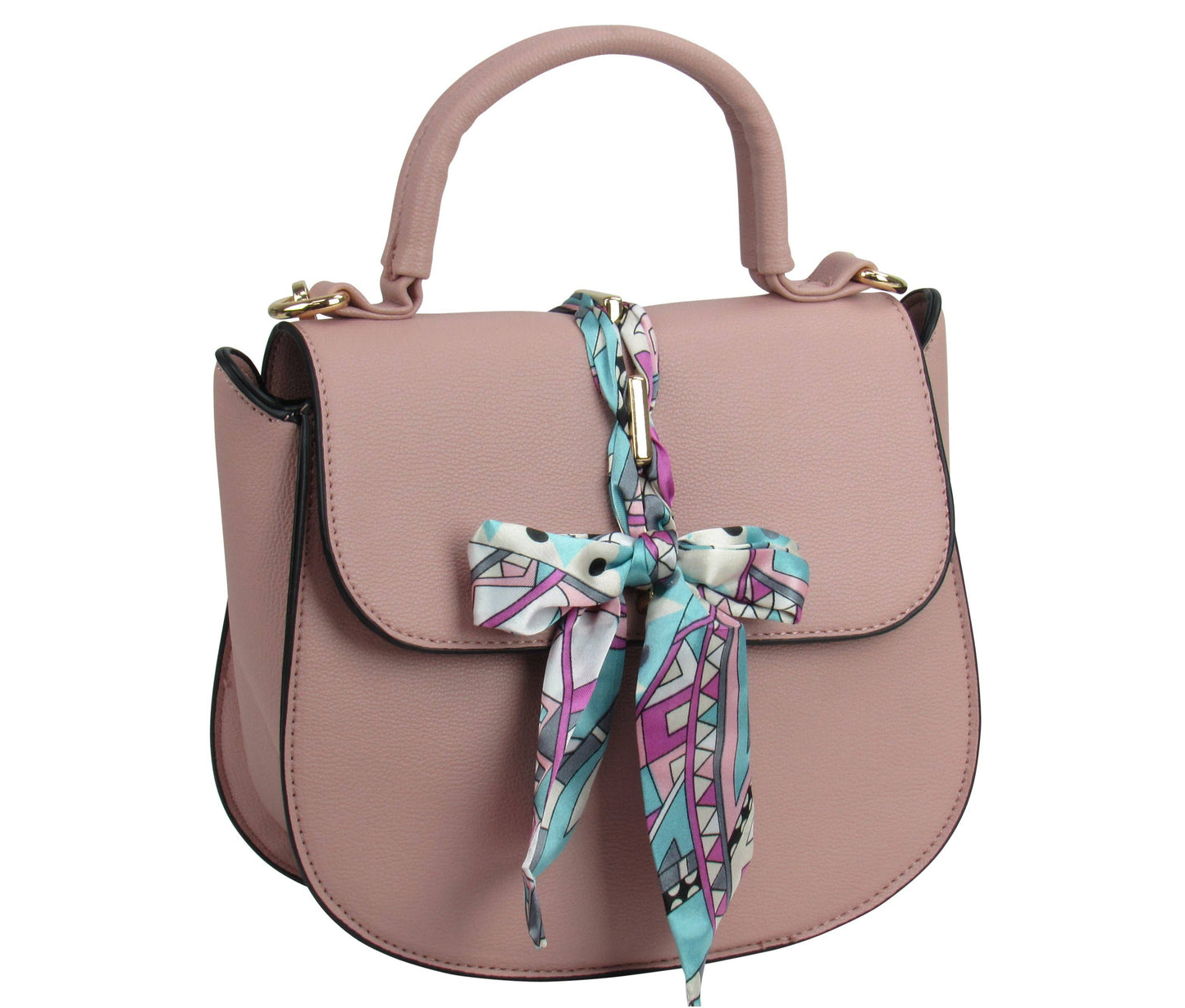 Scarf Flap Crossbody Bag